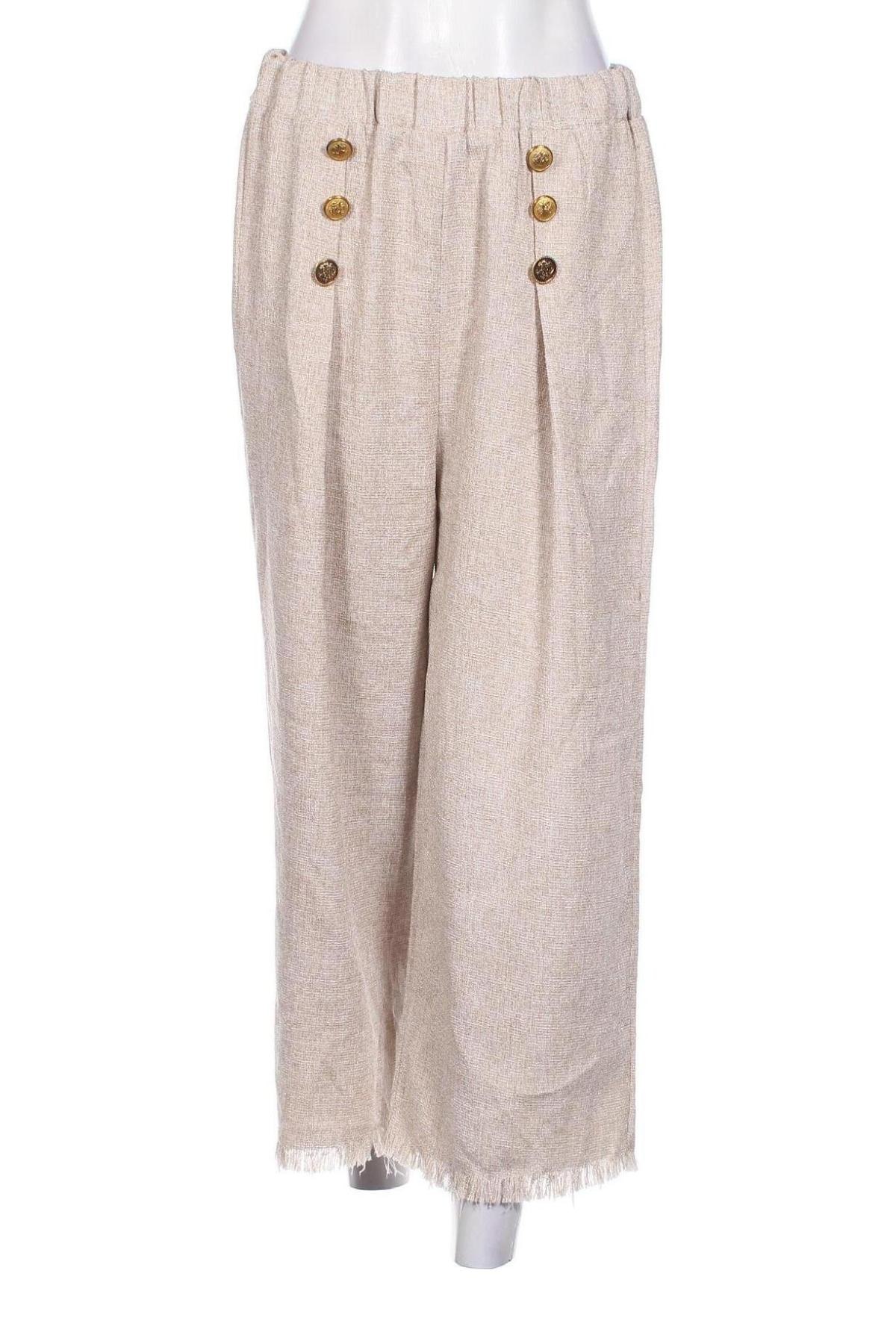 Damenhose Zaful, Größe M, Farbe Beige, Preis € 8,49