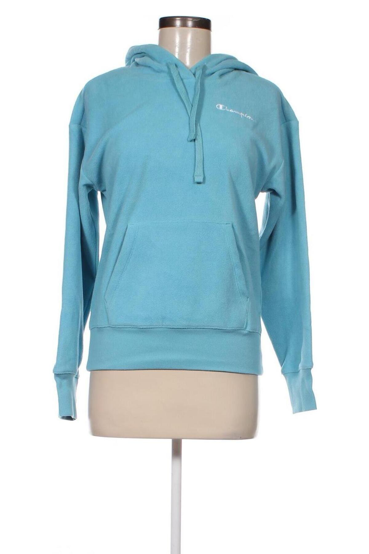 Damen Fleece Sweatshirt Champion, Größe XS, Farbe Blau, Preis 16,49 €