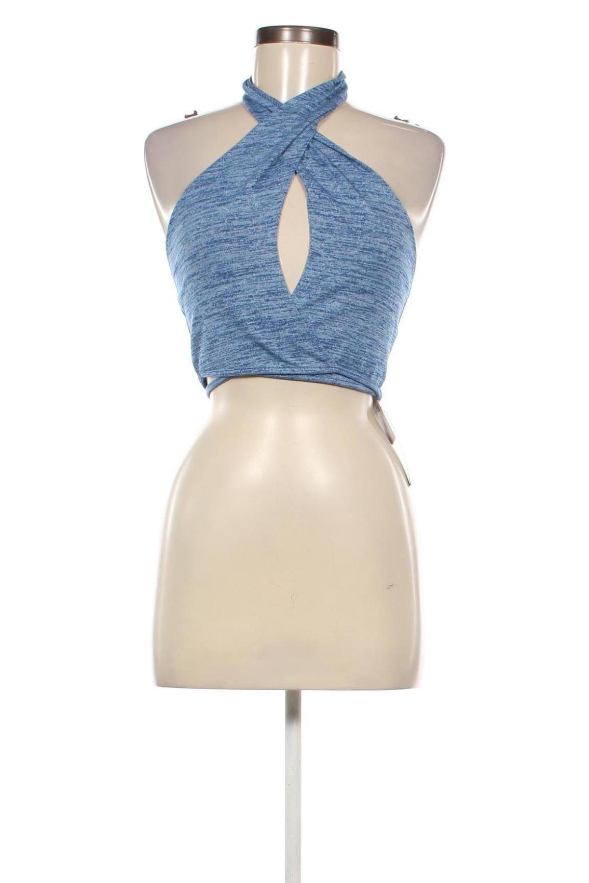 Damentop NA-KD, Größe L, Farbe Blau, Preis 5,99 €