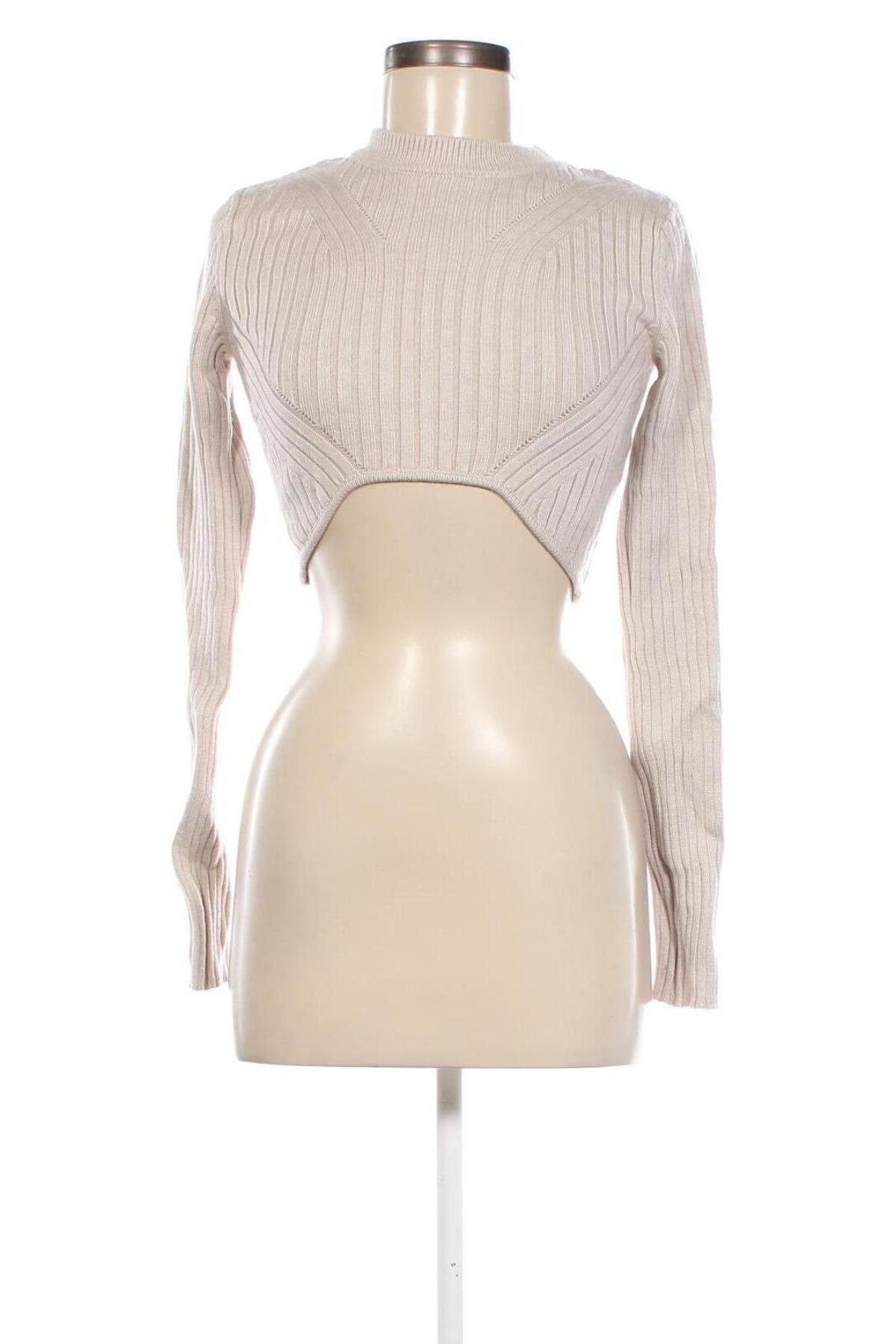 Damenpullover Bershka, Größe XS, Farbe Beige, Preis 20,18 €