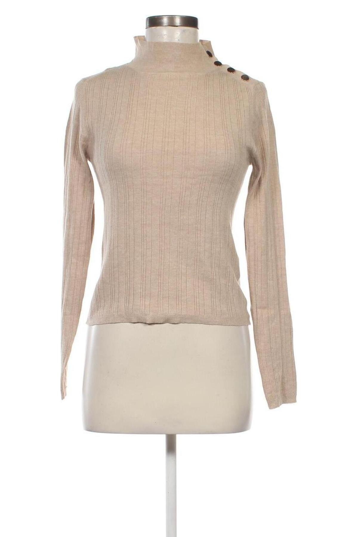 Damenpullover Easy Wear, Größe M, Farbe Beige, Preis 9,99 €