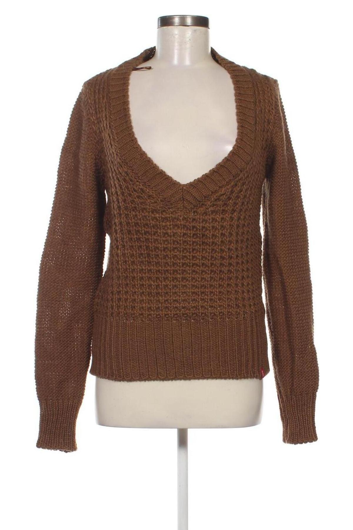 Damski sweter Edc By Esprit, Rozmiar L, Kolor Brązowy, Cena 45,99 zł