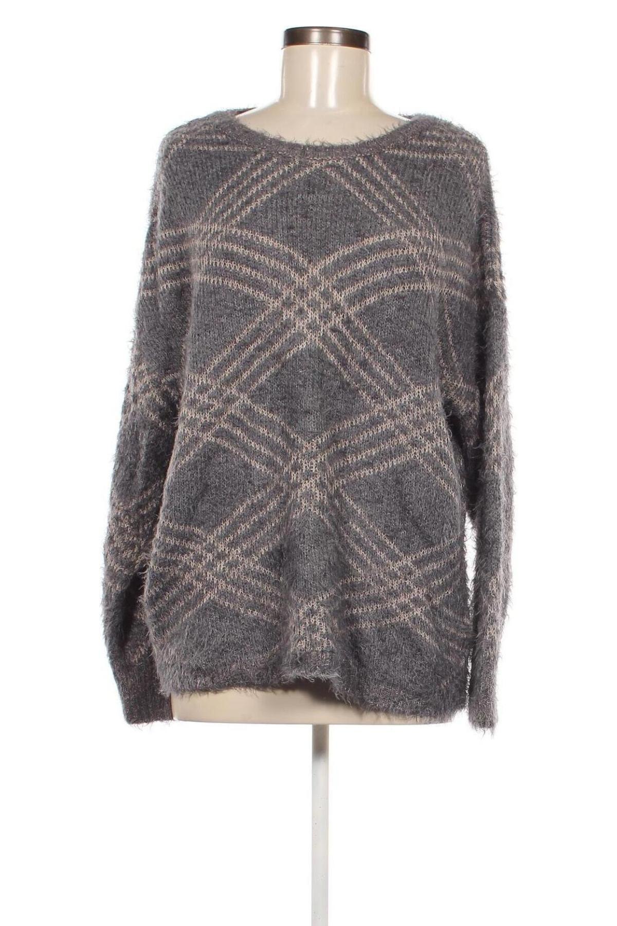 Damenpullover Laura Torelli, Größe L, Farbe Grau, Preis 8,49 €