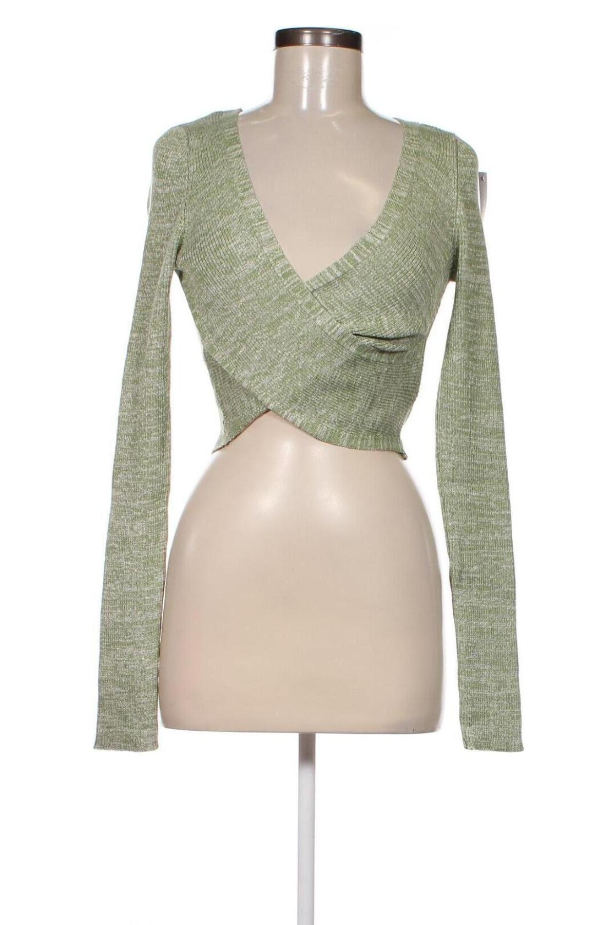 Pulover de femei NA-KD, Mărime M, Culoare Verde, Preț 122,99 Lei