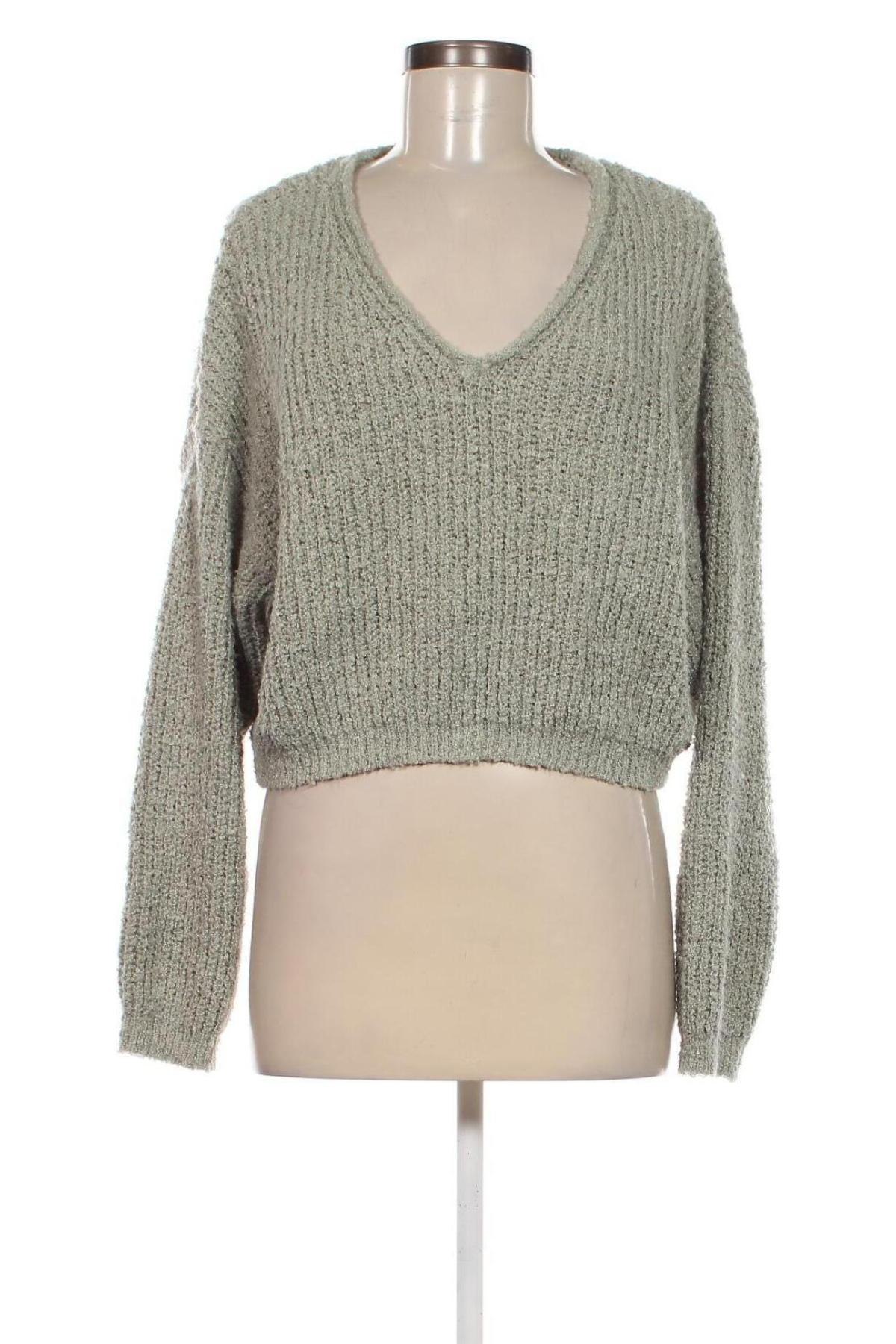 Pulover de femei Pull&Bear, Mărime M, Culoare Verde, Preț 42,99 Lei