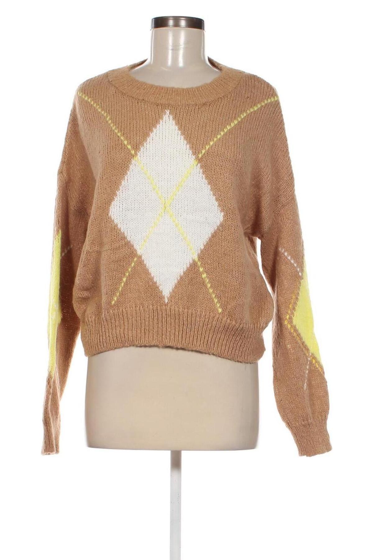 Damski sweter Stradivarius, Rozmiar M, Kolor Beżowy, Cena 32,99 zł