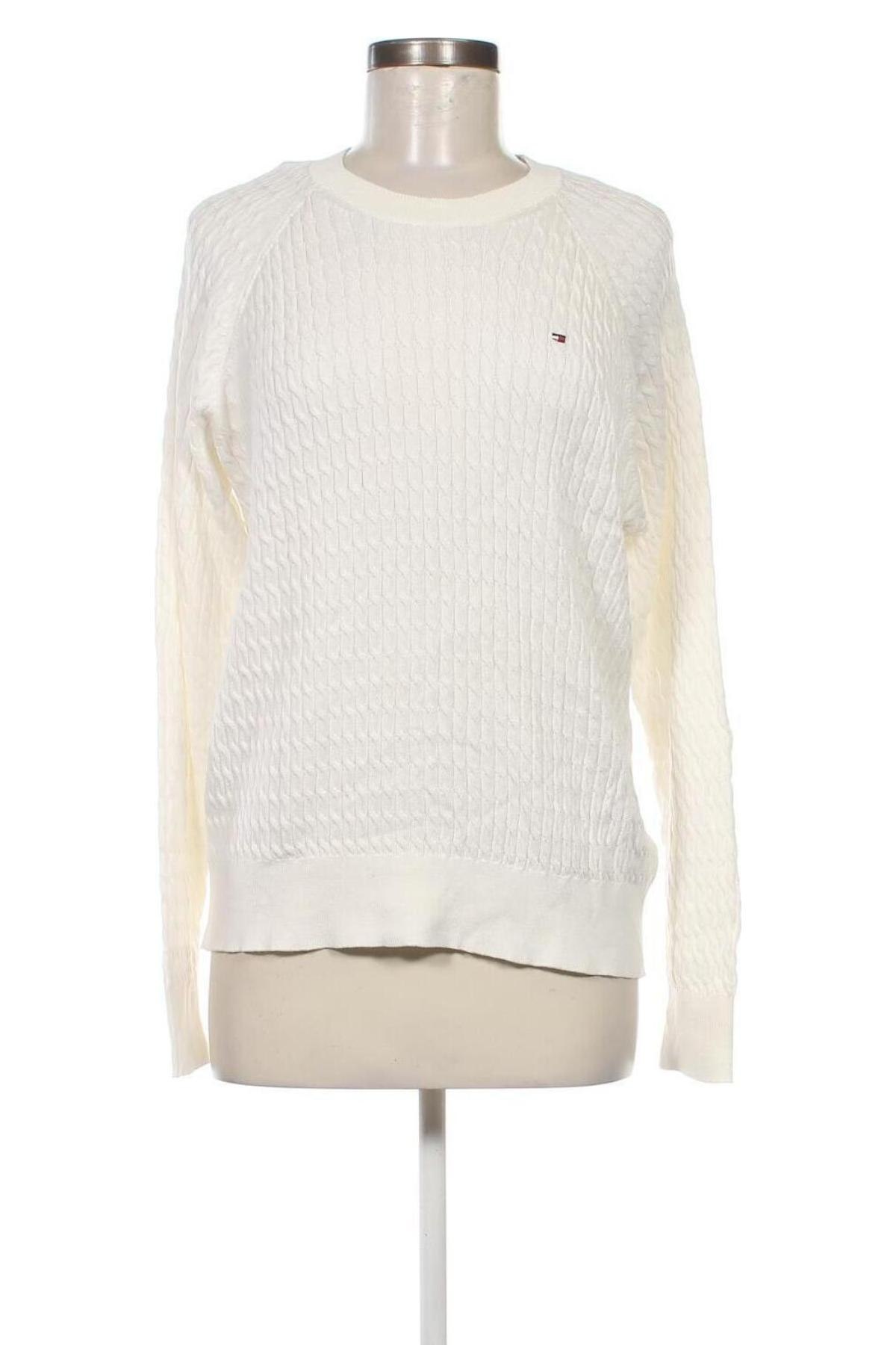 Damenpullover Tommy Hilfiger, Größe L, Farbe Weiß, Preis 57,99 €