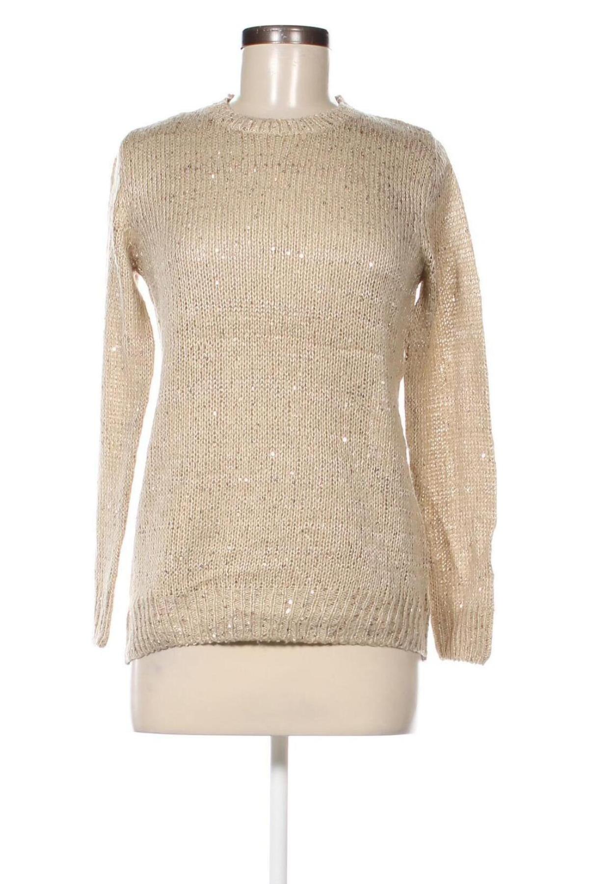 Damski sweter Up 2 Fashion, Rozmiar S, Kolor Beżowy, Cena 32,99 zł