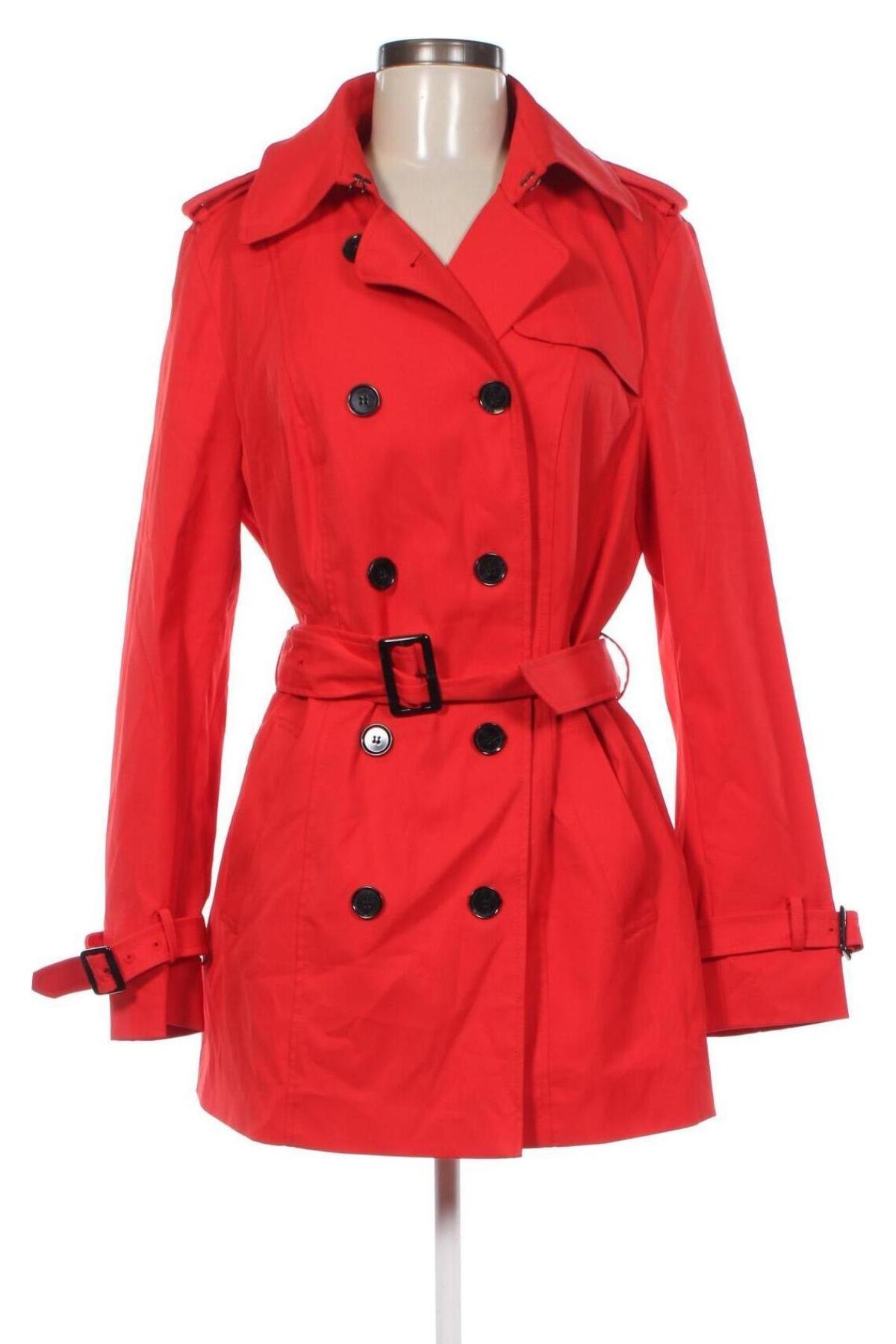 Damen Trenchcoat C&A, Größe XL, Farbe Rot, Preis 83,51 €