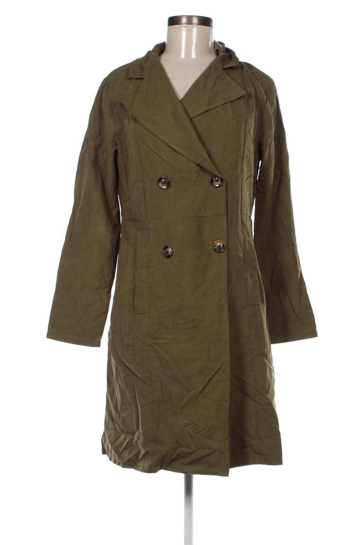 Damen Trench Coat SHEIN, Größe M, Farbe Grün, Preis € 5,49