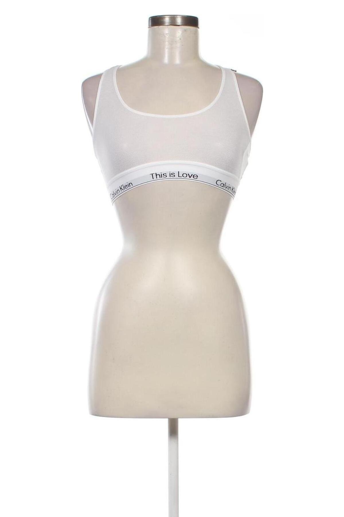 Top sport de damă. Calvin Klein, Mărime M, Culoare Alb, Preț 83,99 Lei