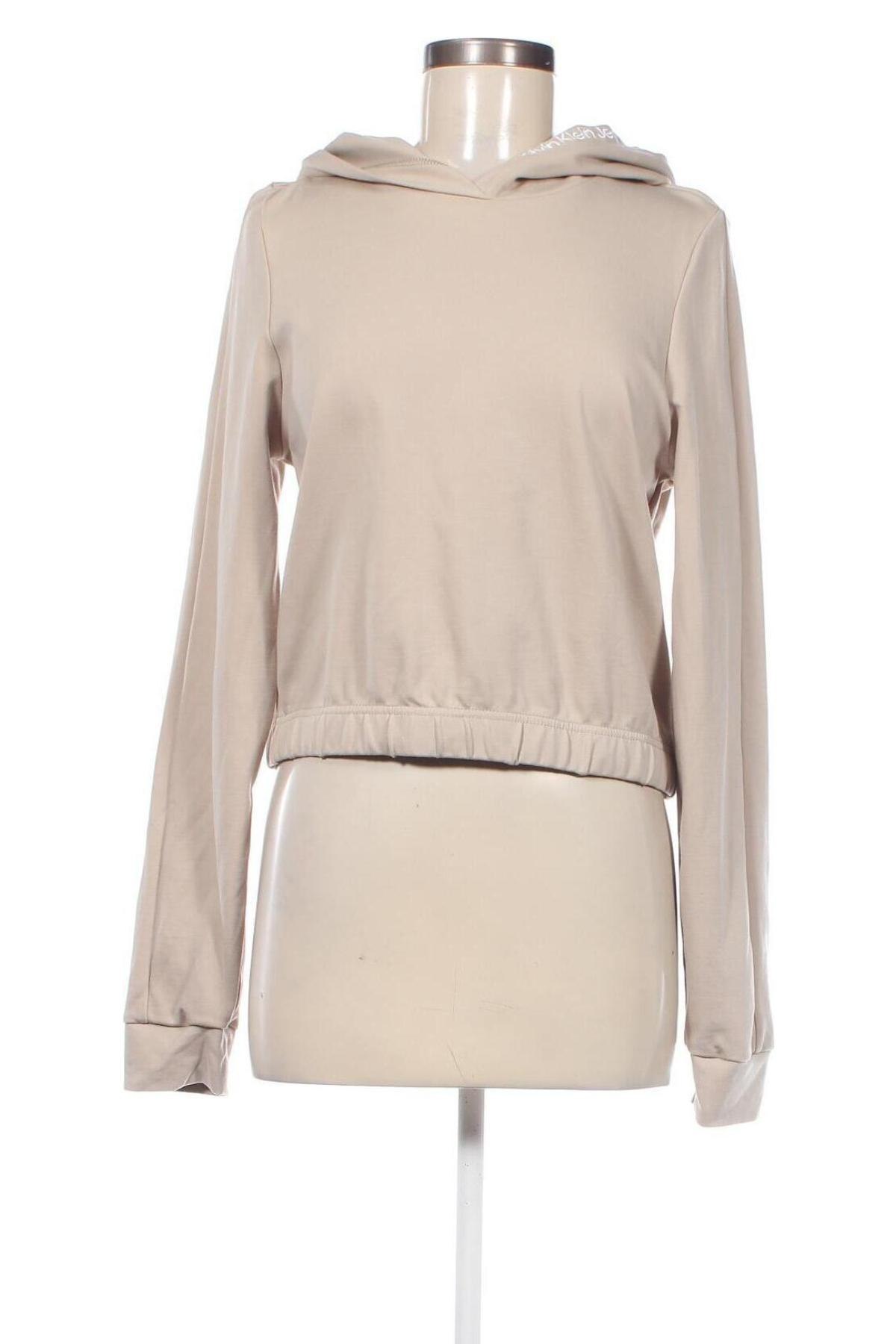 Damen Sweatshirt Calvin Klein Jeans, Größe M, Farbe Beige, Preis € 33,49