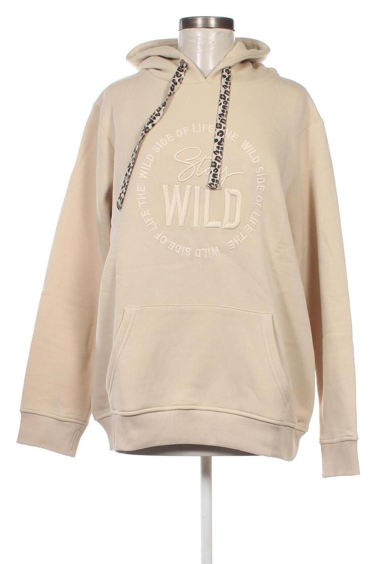 Damen Sweatshirt Zwillingsherz, Größe L, Farbe Beige, Preis € 47,94