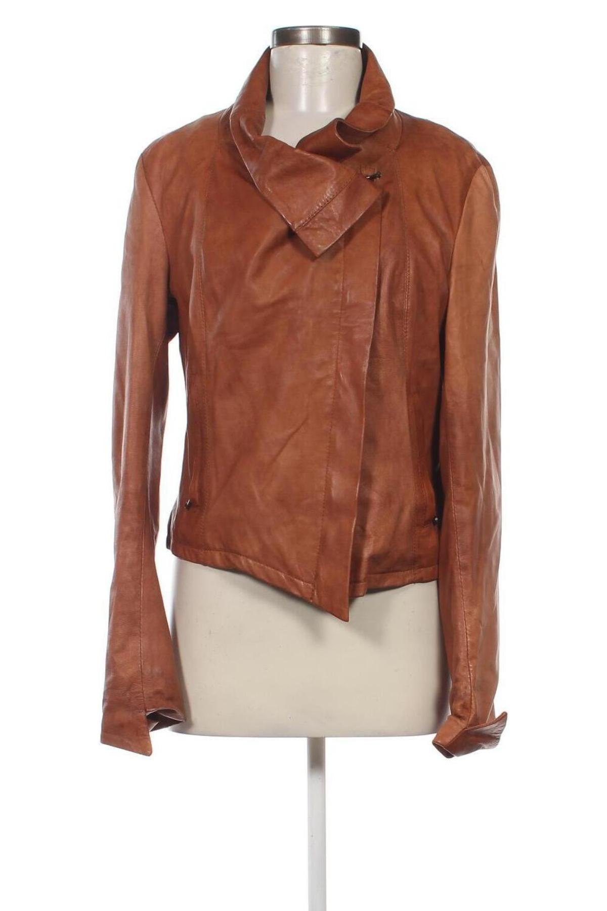 Damen Lederjacke, Größe XXL, Farbe Braun, Preis € 74,46