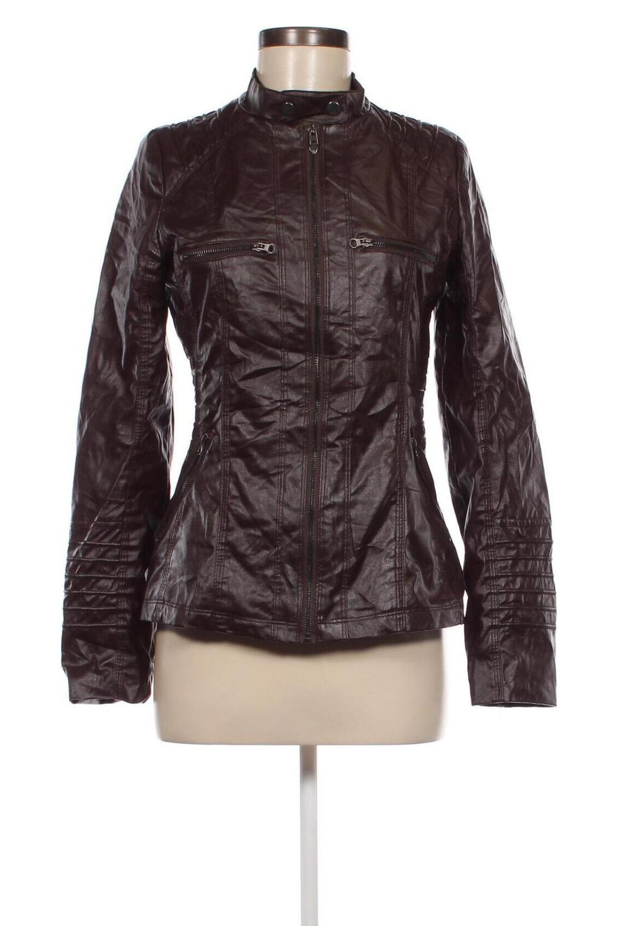 Damen Lederjacke, Größe M, Farbe Braun, Preis € 7,99