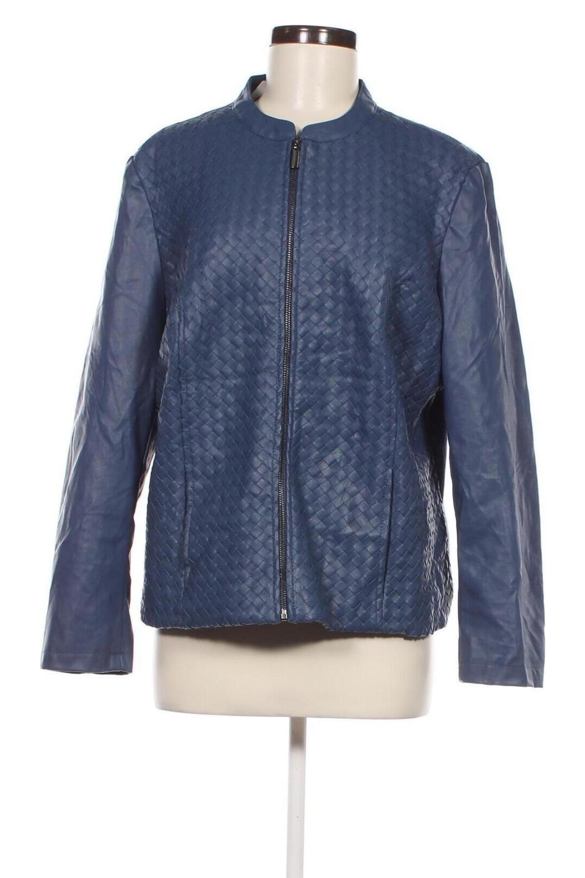 Damen Lederjacke Colleen Lopez, Größe M, Farbe Blau, Preis 7,99 €