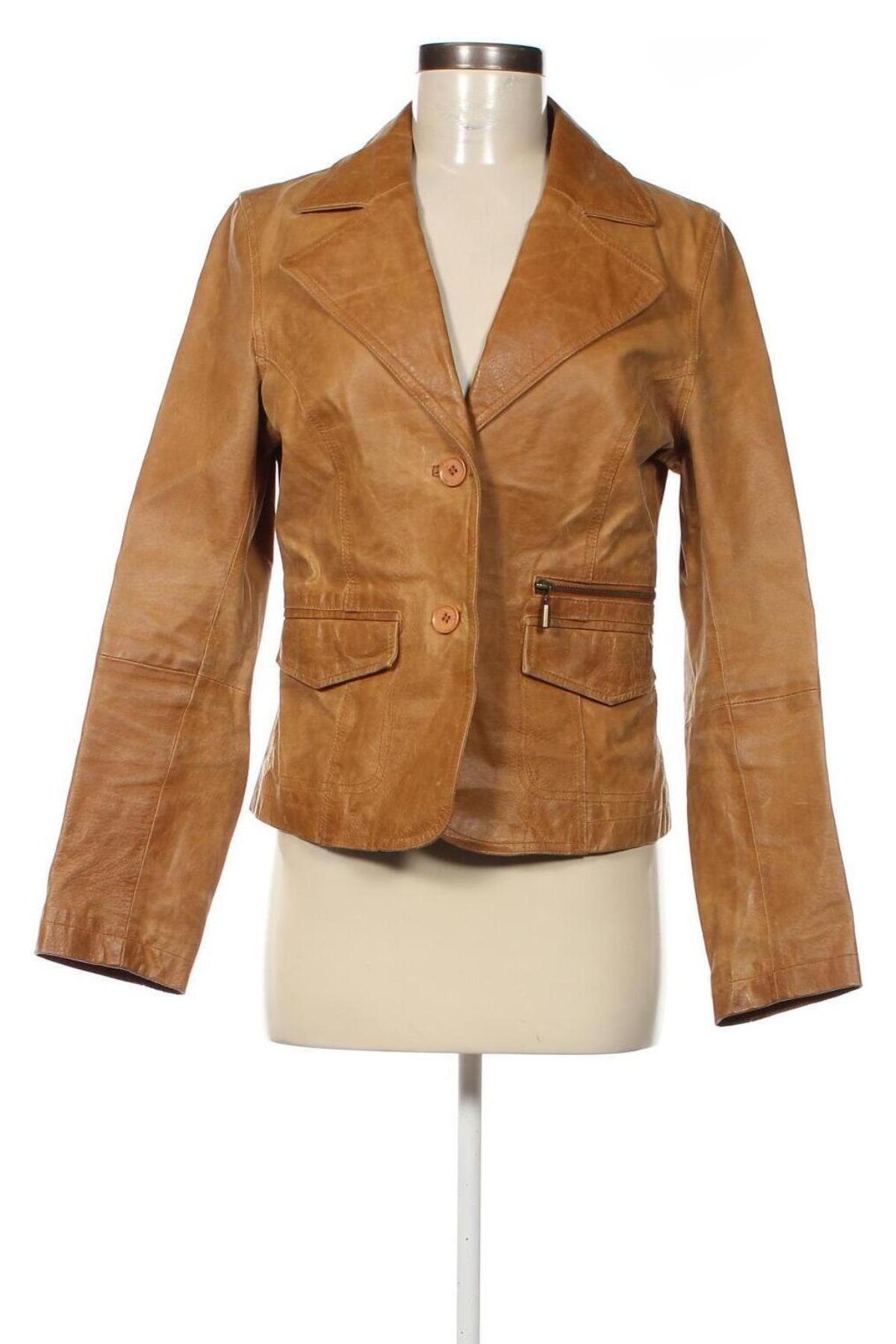 Damen Lederjacke Soho, Größe XXS, Farbe Braun, Preis 14,49 €