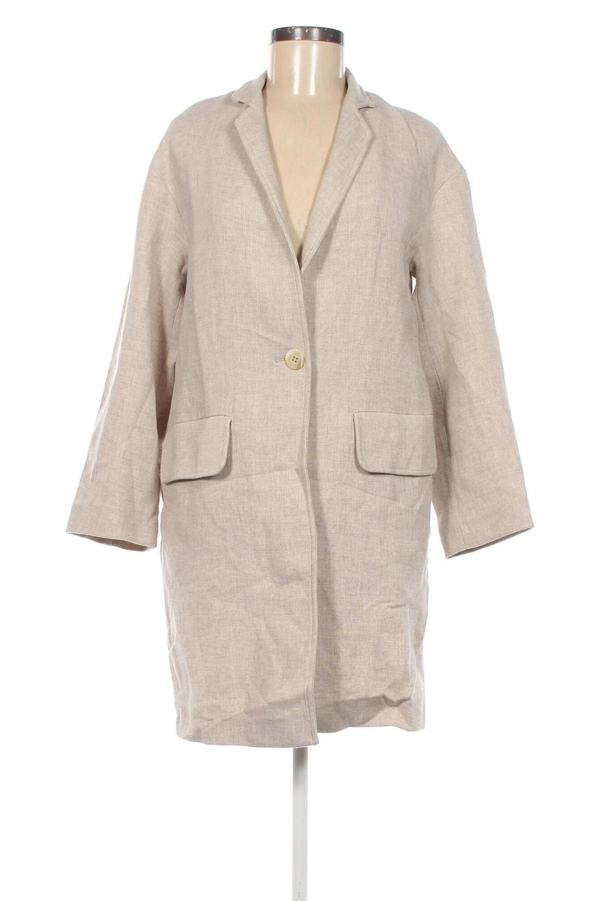 Damenmantel Zara, Größe XS, Farbe Beige, Preis € 6,99