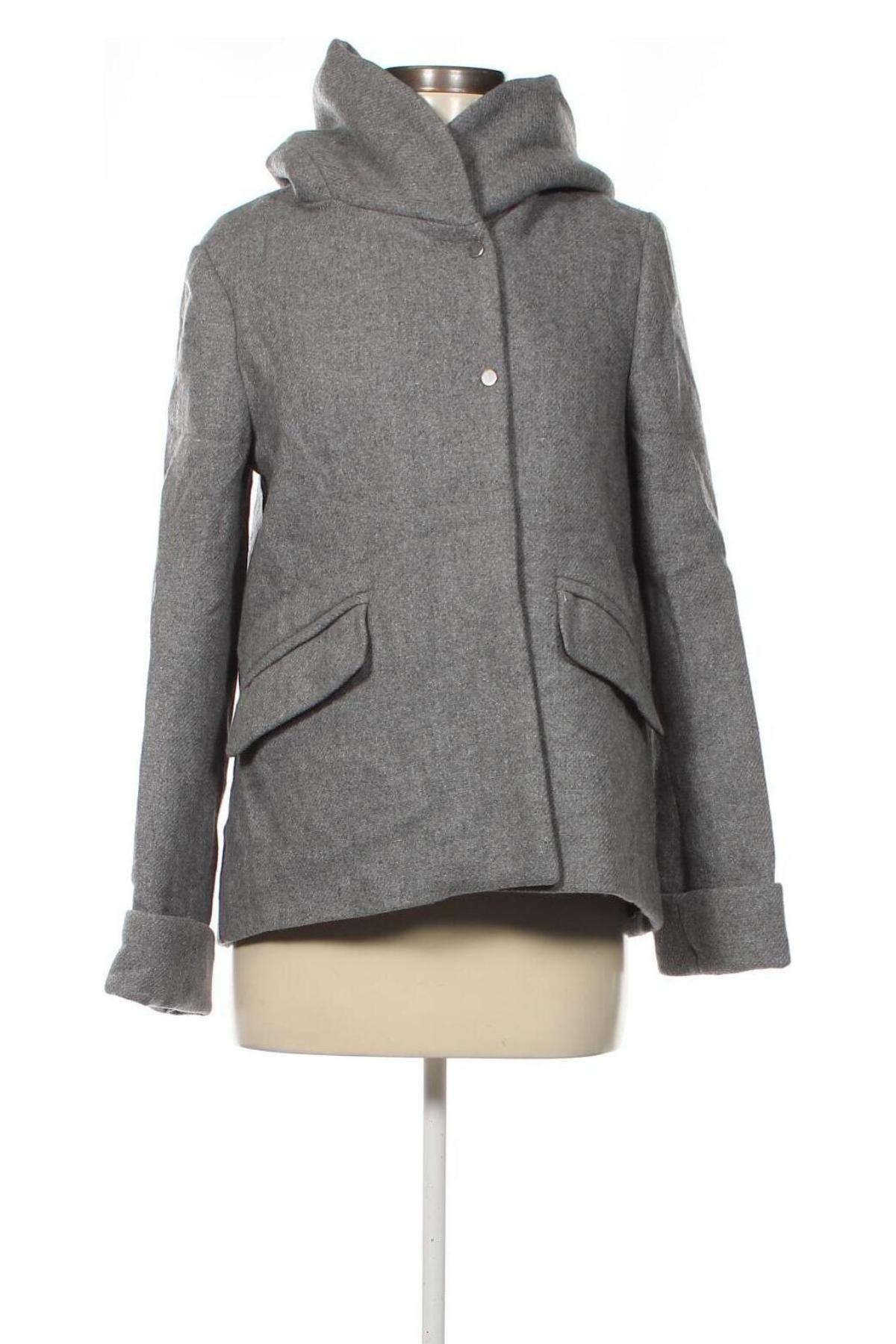 Damenmantel Zara, Größe S, Farbe Grau, Preis 47,32 €