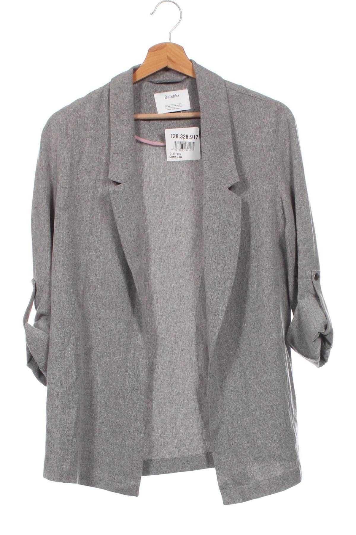 Damen Blazer Bershka, Größe XS, Farbe Grau, Preis 20,92 €