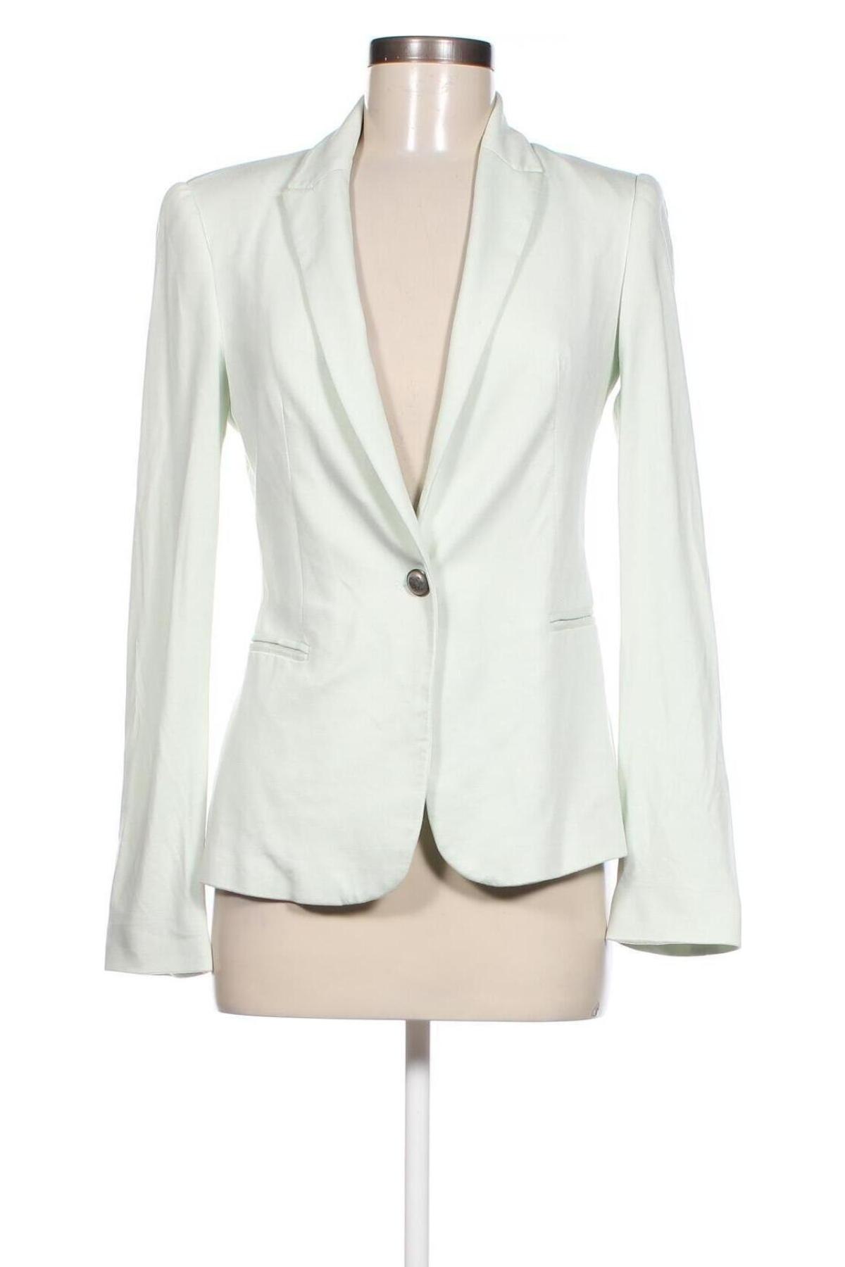 Damen Blazer Zara, Größe S, Farbe Grün, Preis 15,99 €