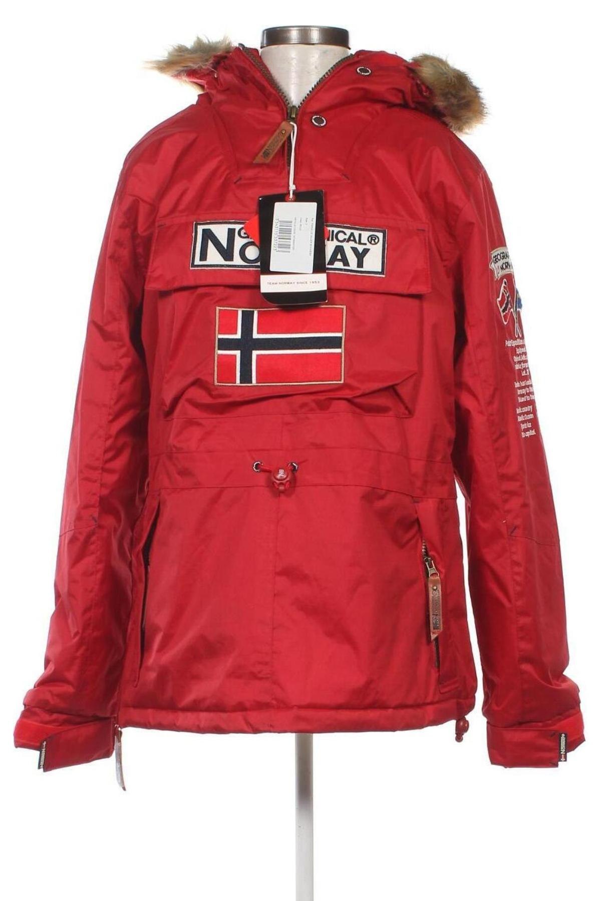 Γυναικείο μπουφάν Geographical Norway, Μέγεθος L, Χρώμα Κόκκινο, Τιμή 78,99 €