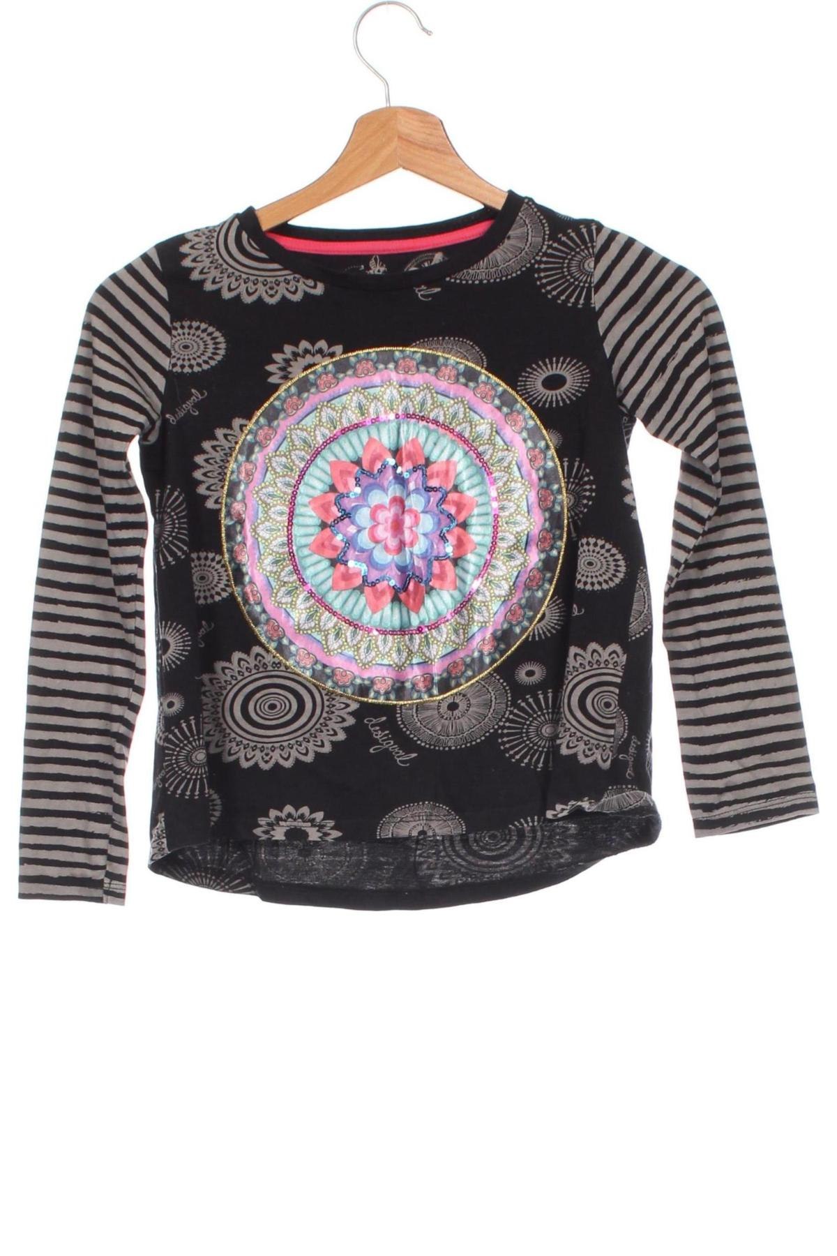 Bluză pentru copii Desigual, Mărime 7-8y/ 128-134 cm, Culoare Negru, Preț 42,49 Lei