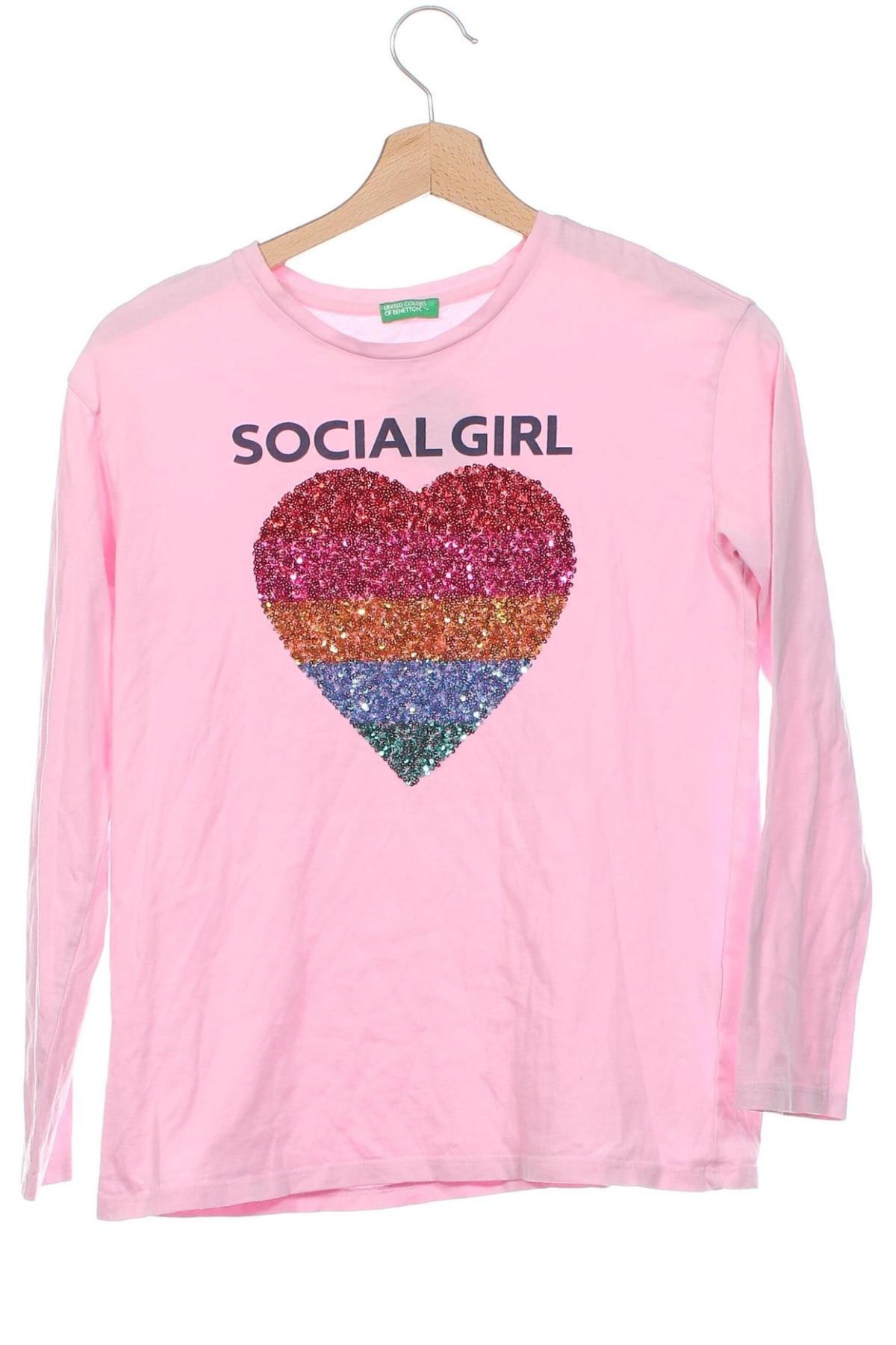 Kinder Shirt United Colors Of Benetton, Größe 12-13y/ 158-164 cm, Farbe Rosa, Preis € 4,99