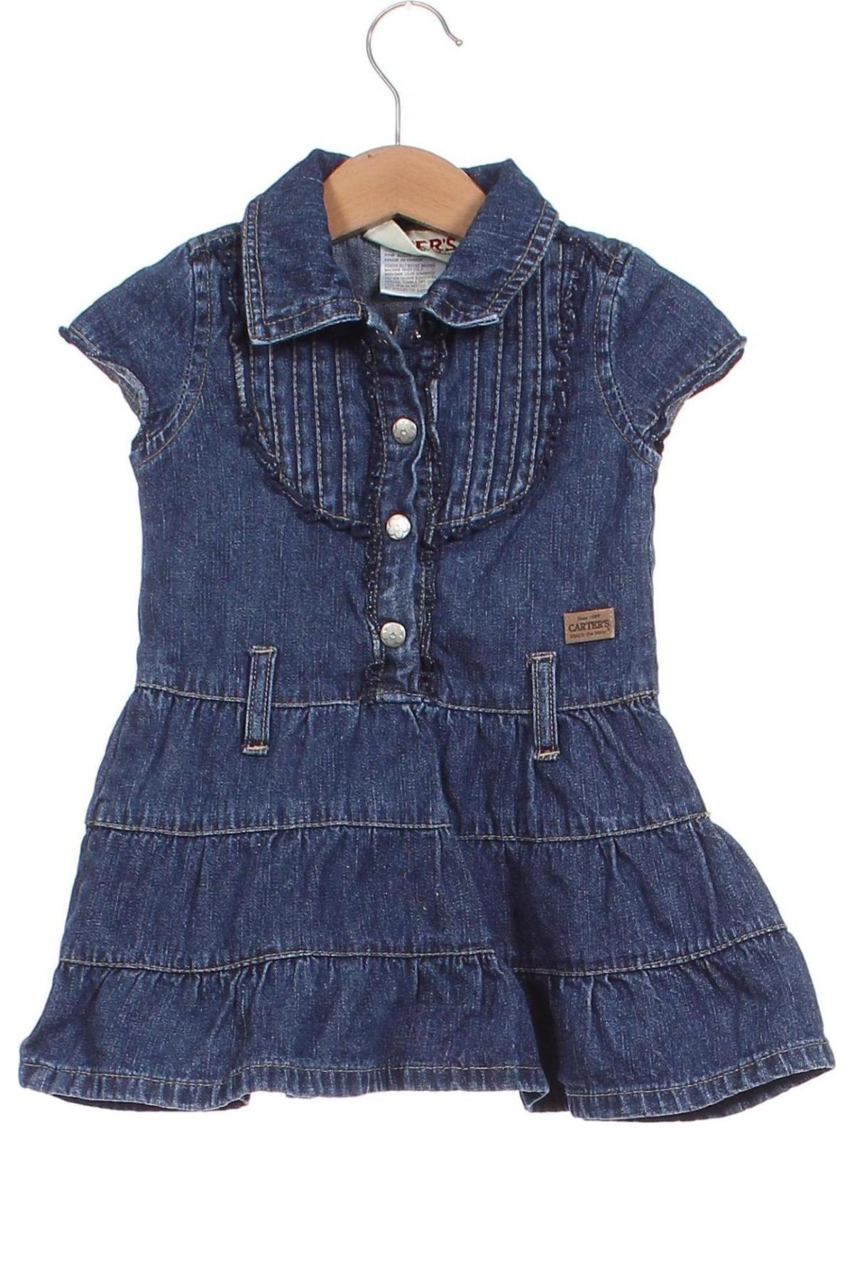 Kinderkleid Carter's, Größe 12-18m/ 80-86 cm, Farbe Blau, Preis 2,49 €