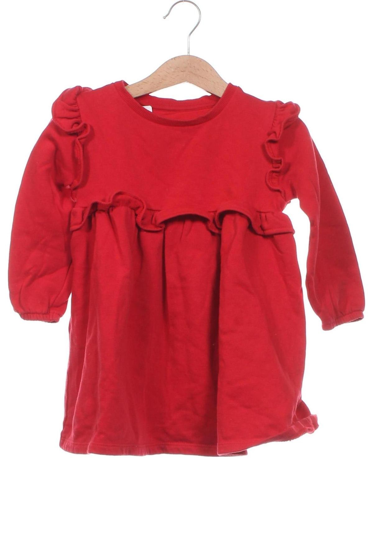 Kinderkleid F&F, Größe 18-24m/ 86-98 cm, Farbe Rot, Preis 5,99 €