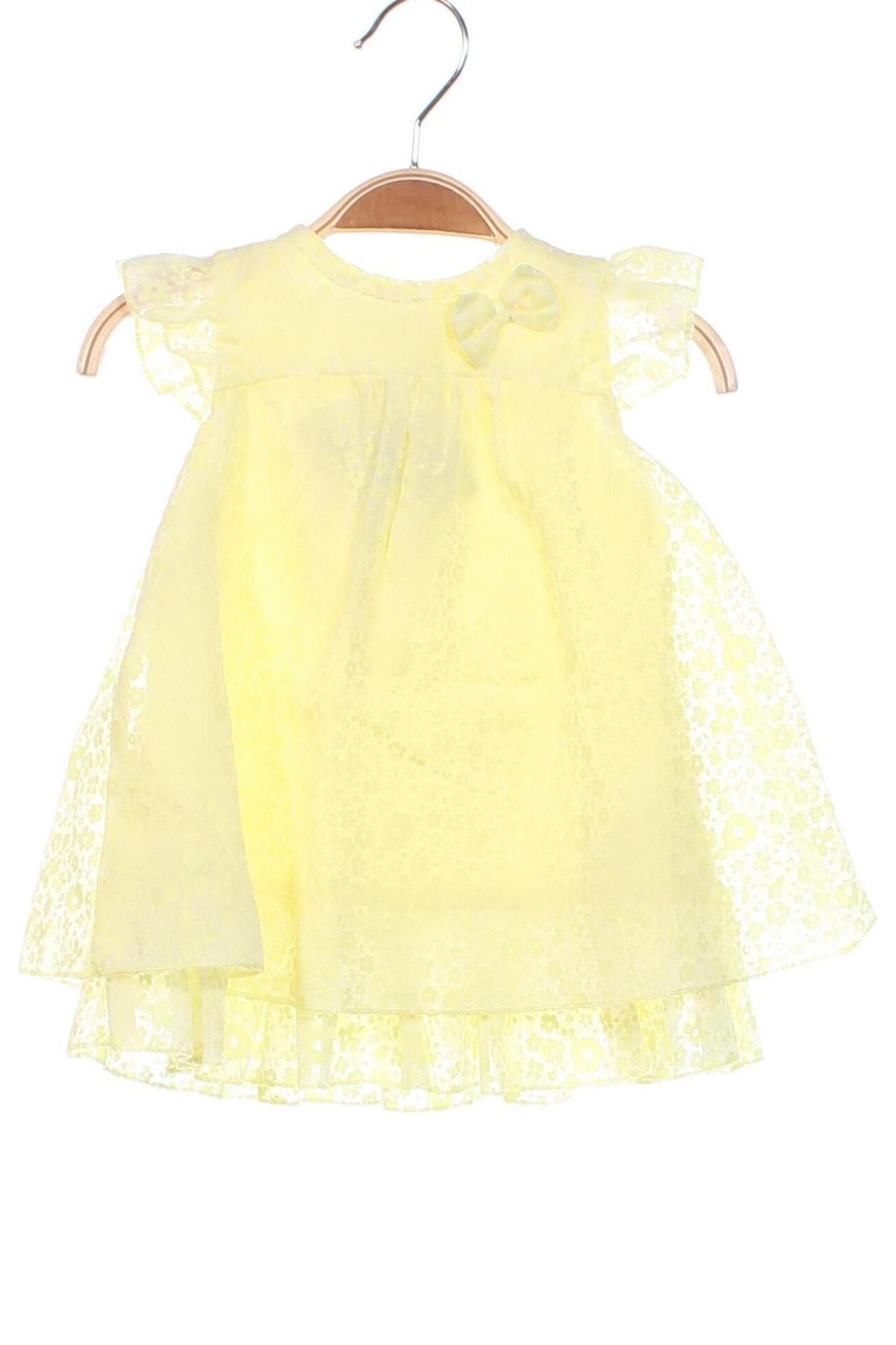 Rochie pentru copii Made With Love, Mărime 3-6m/ 62-68 cm, Culoare Galben, Preț 24,99 Lei