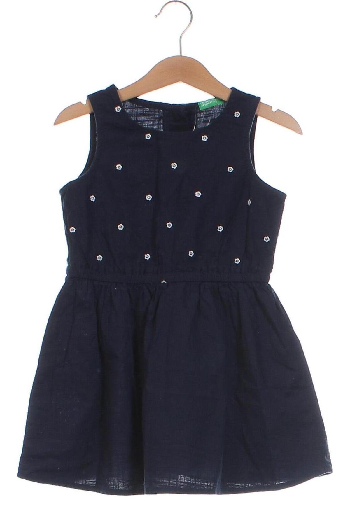 Dětské šaty  United Colors Of Benetton, Velikost 2-3y/ 98-104 cm, Barva Modrá, Cena  705,00 Kč