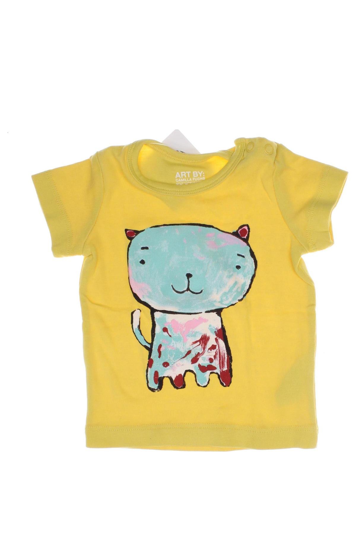 Kinder T-Shirt H&M, Größe 6-9m/ 68-74 cm, Farbe Gelb, Preis € 1,99