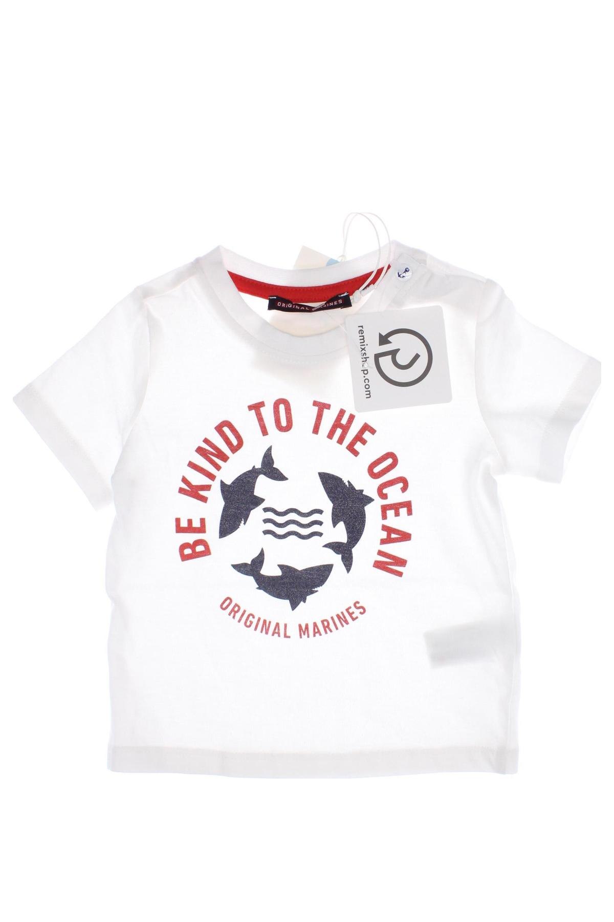 Kinder T-Shirt Original Marines, Größe 6-9m/ 68-74 cm, Farbe Weiß, Preis 5,99 €