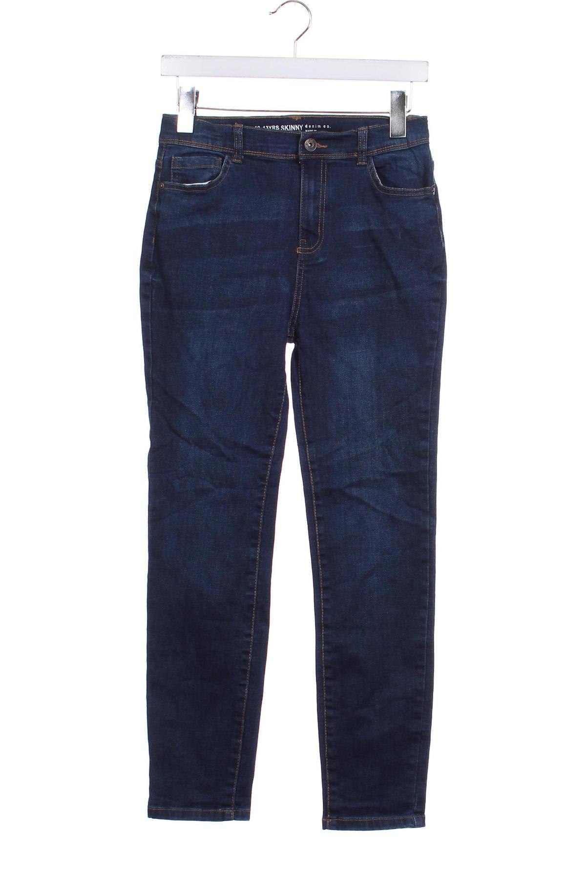 Dziecięce jeansy Denim Co., Rozmiar 12-13y/ 158-164 cm, Kolor Niebieski, Cena 27,99 zł