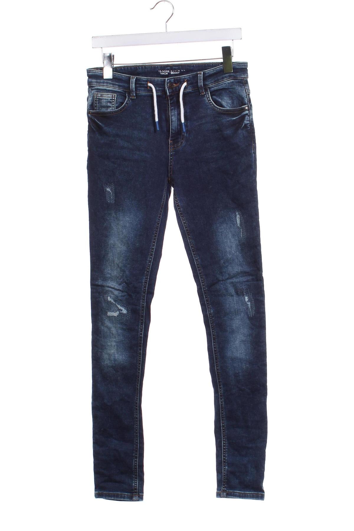 Detské džínsy  Denim Co., Veľkosť 13-14y/ 164-168 cm, Farba Modrá, Cena  5,45 €