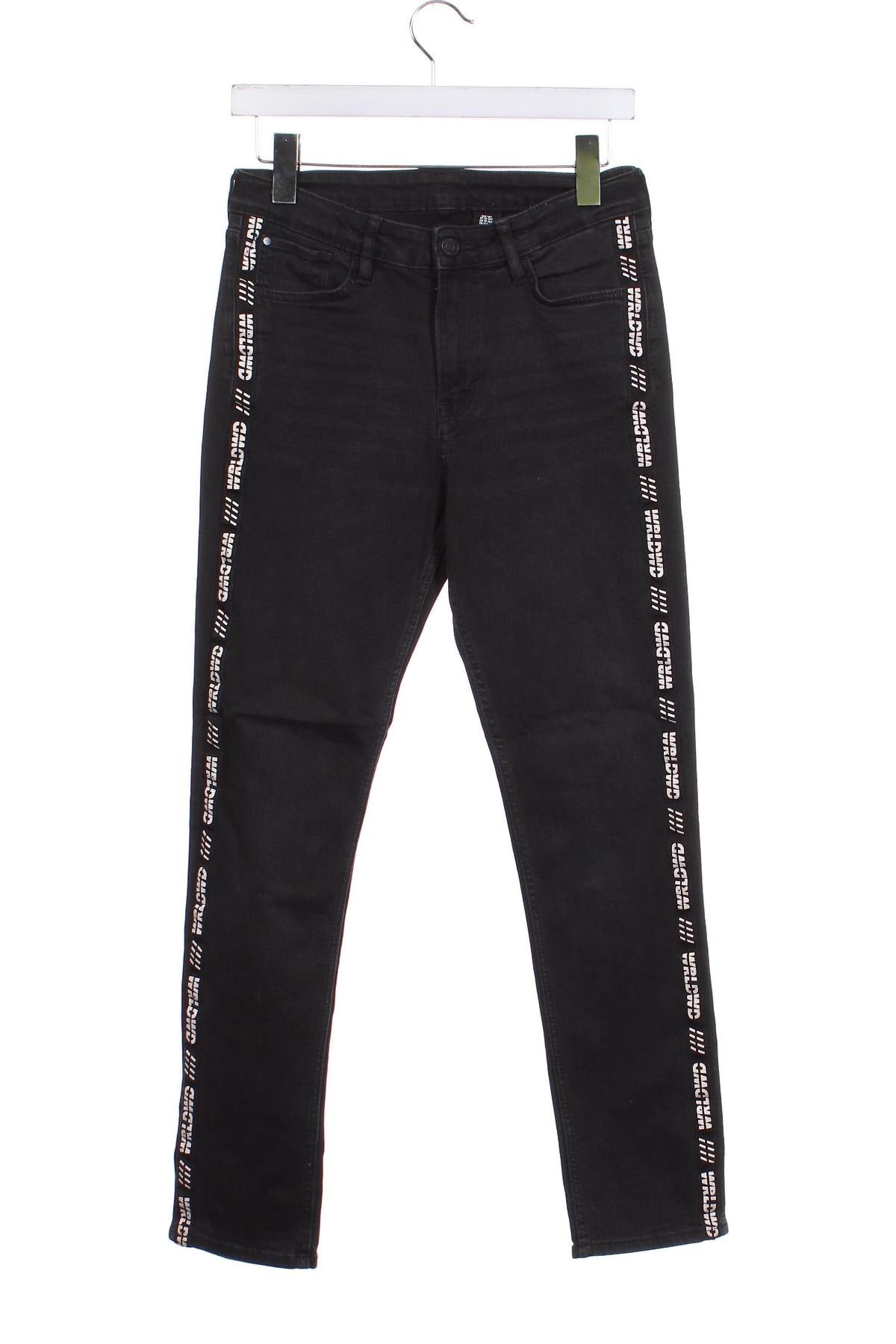 Kinderjeans H&M, Größe 13-14y/ 164-168 cm, Farbe Schwarz, Preis € 6,99