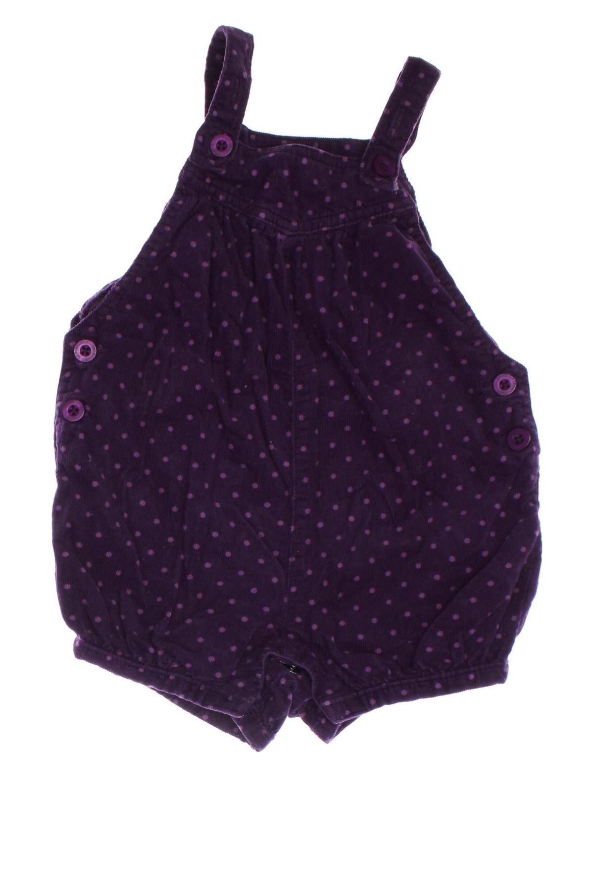 Kinder Overall Vertbaudet, Größe 6-9m/ 68-74 cm, Farbe Lila, Preis 9,99 €