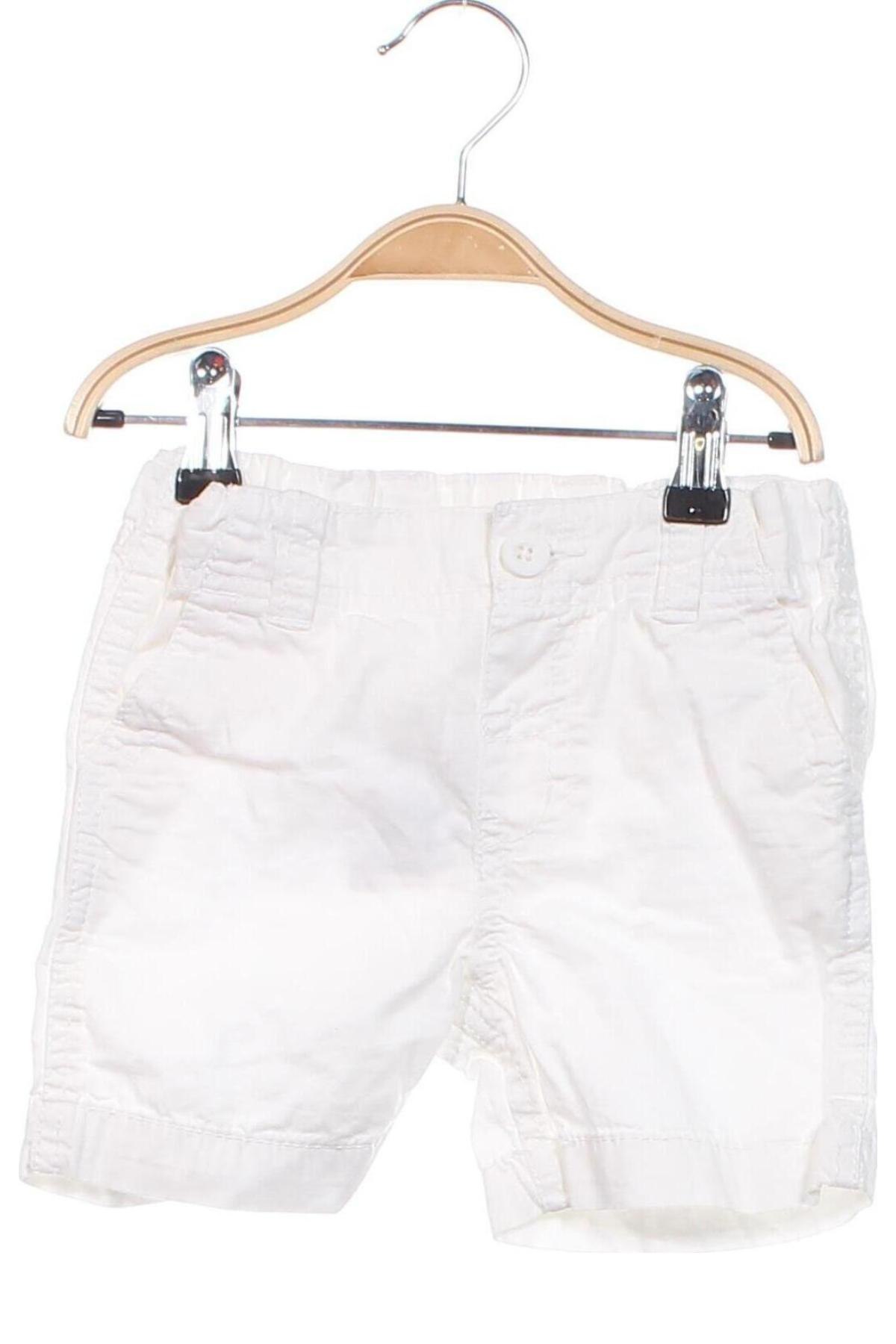 Kinder Shorts H&M, Größe 6-9m/ 68-74 cm, Farbe Weiß, Preis 2,49 €