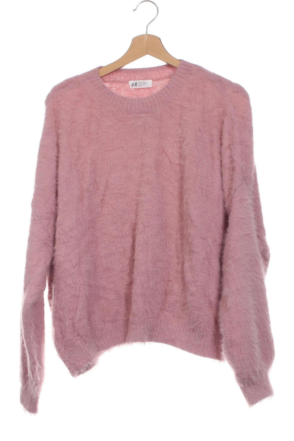 Kinderpullover H&M, Größe 14-15y/ 168-170 cm, Farbe Rosa, Preis 4,49 €