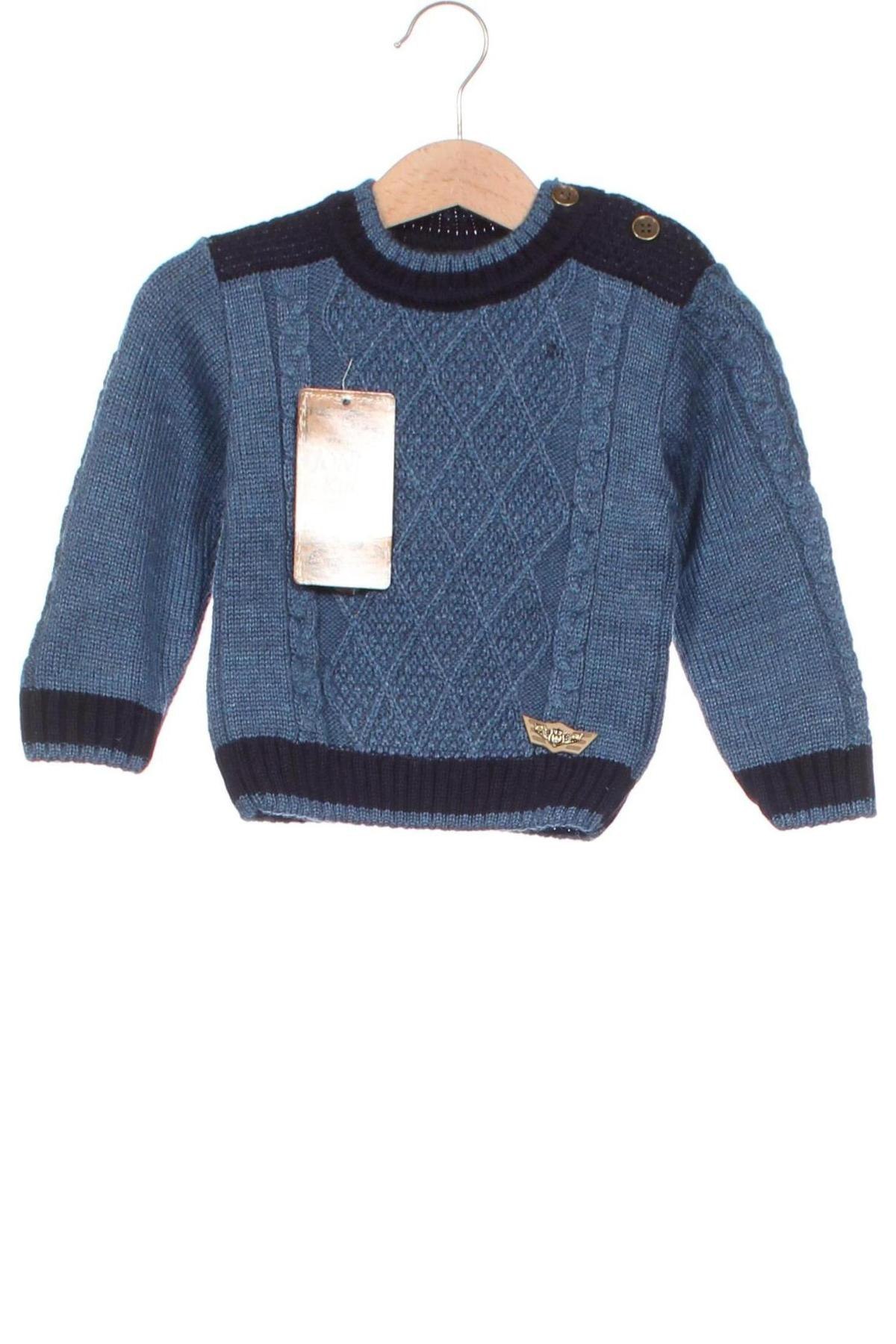 Kinderpullover Joni, Größe 9-12m/ 74-80 cm, Farbe Blau, Preis 5,63 €