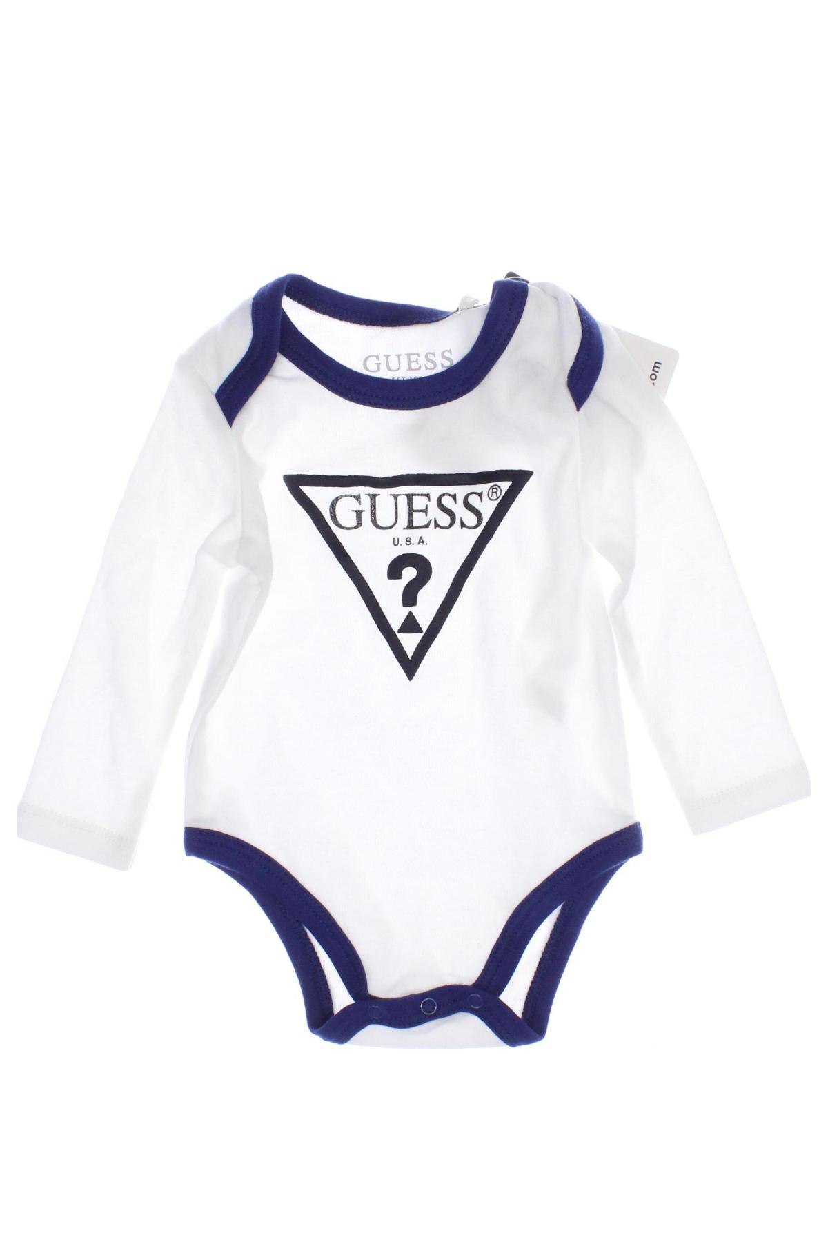 Gyerek body Guess, Méret 2-3m / 56-62 cm, Szín Fehér, Ár 16 279 Ft