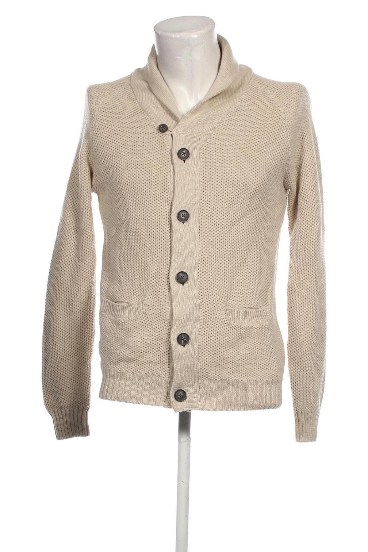 Herren Strickjacke Next, Größe M, Farbe Beige, Preis 4,49 €