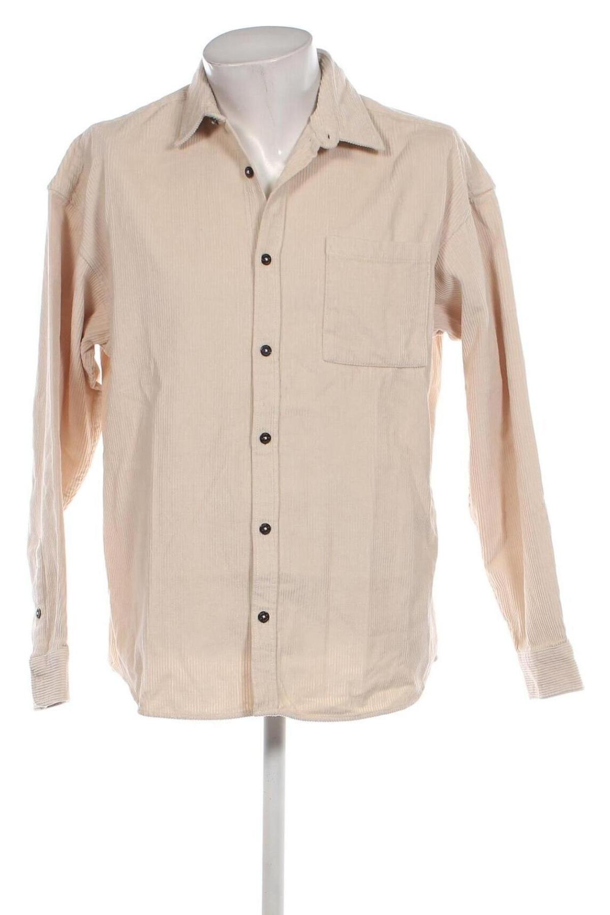 Herrenhemd Core By Jack & Jones, Größe L, Farbe Beige, Preis € 8,99