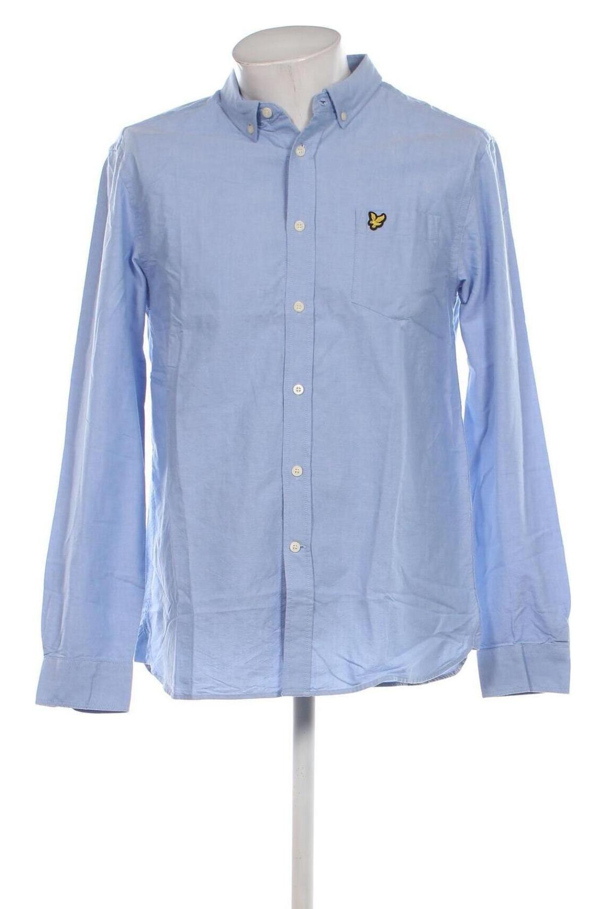 Cămașă de bărbați Lyle & Scott, Mărime L, Culoare Albastru, Preț 407,89 Lei