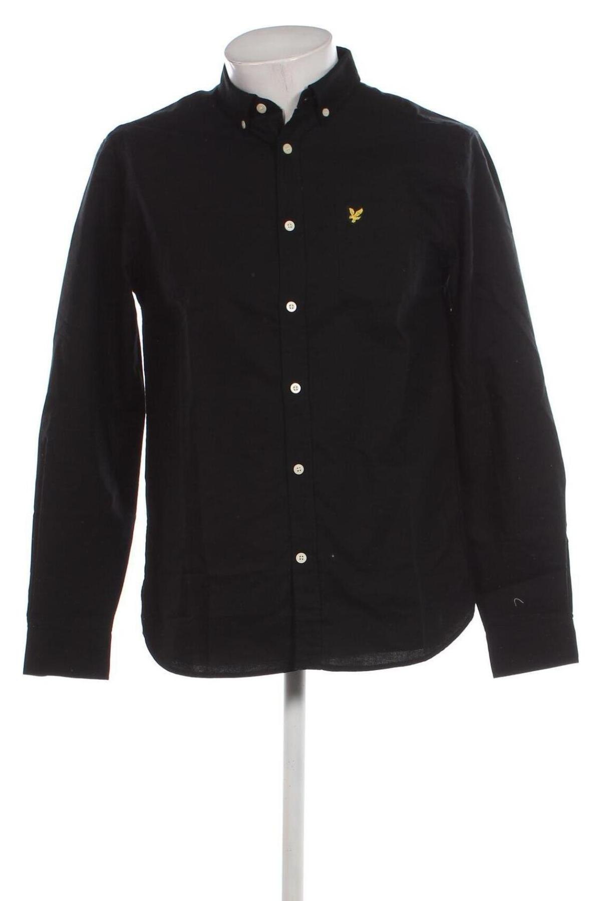 Cămașă de bărbați Lyle & Scott, Mărime M, Culoare Negru, Preț 61,49 Lei