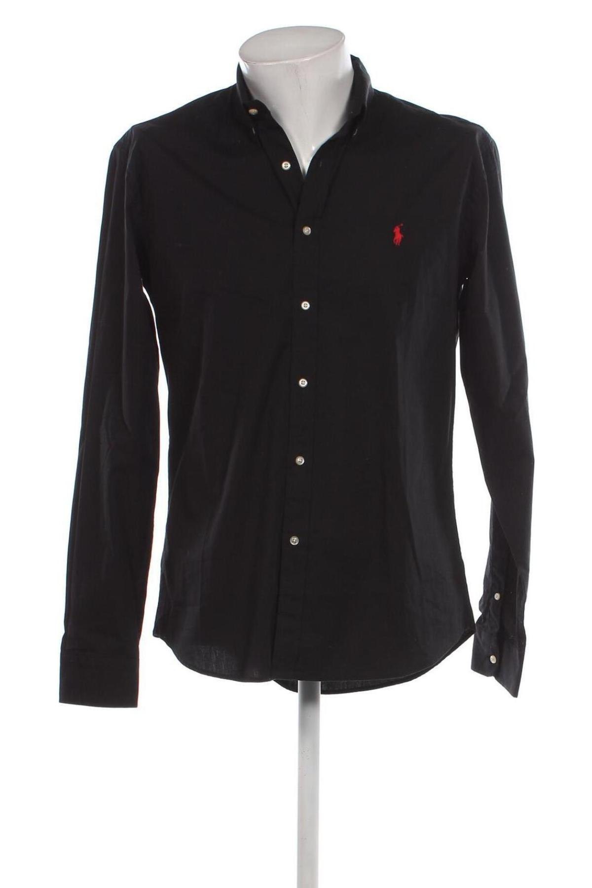 Cămașă de bărbați Polo By Ralph Lauren, Mărime L, Culoare Negru, Preț 720,39 Lei