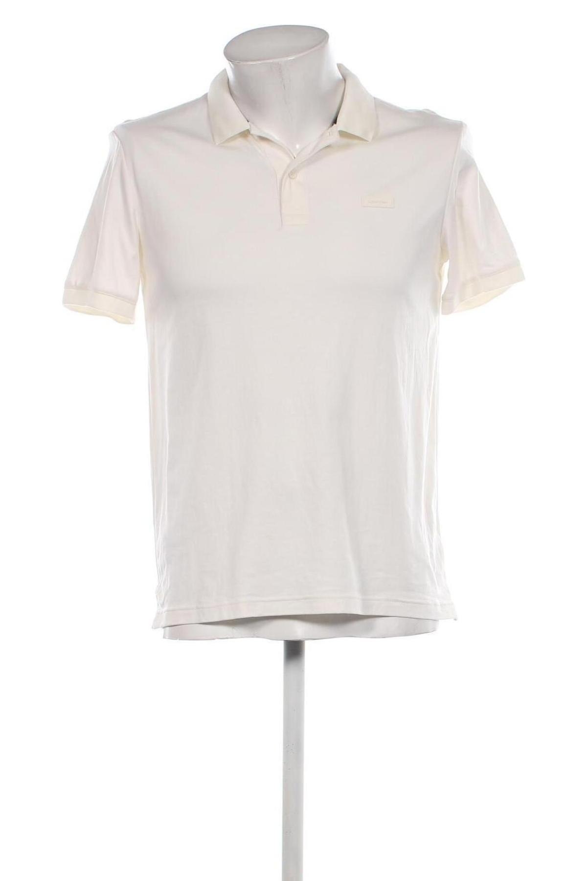 Męski T-shirt Calvin Klein, Rozmiar M, Kolor ecru, Cena 157,99 zł