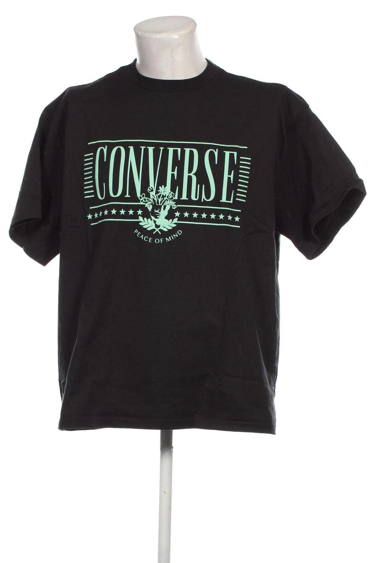 Herren T-Shirt Converse, Größe M, Farbe Schwarz, Preis 28,87 €