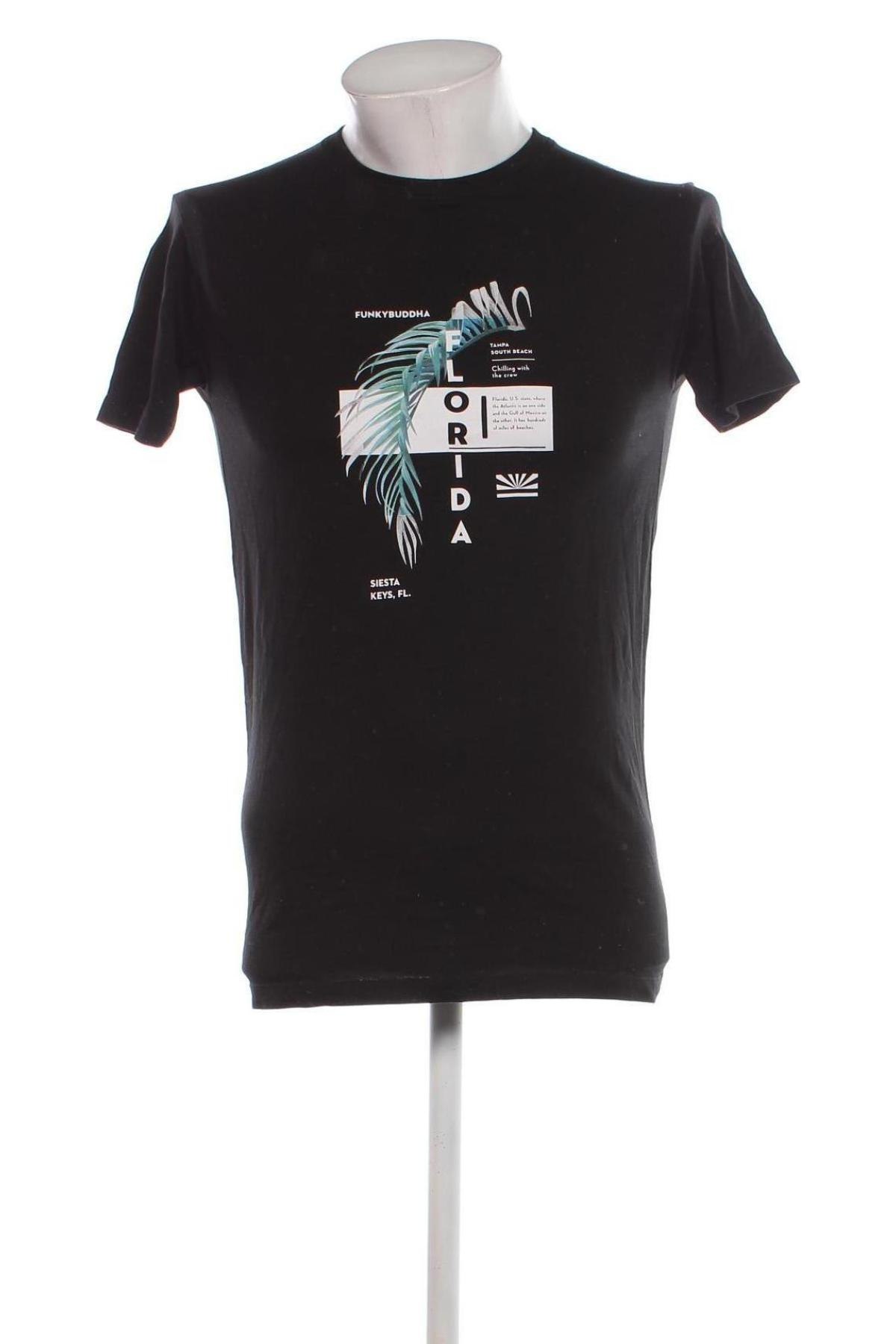 Ανδρικό t-shirt Funky Buddha, Μέγεθος S, Χρώμα Μαύρο, Τιμή 7,00 €